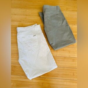 Calvin Klein 2 pairs Men's Casual Pants - White and Gray